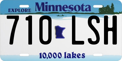 MN license plate 710LSH