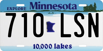 MN license plate 710LSN