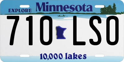 MN license plate 710LSO