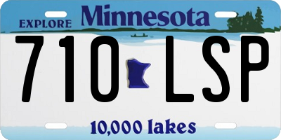 MN license plate 710LSP