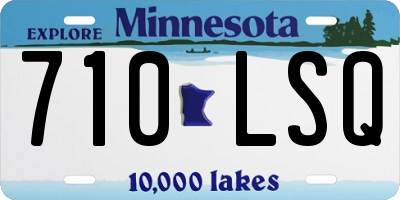 MN license plate 710LSQ