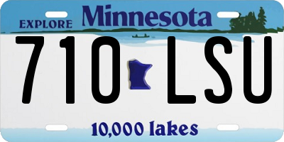 MN license plate 710LSU