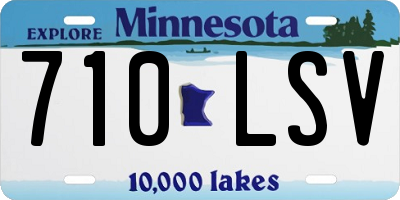 MN license plate 710LSV
