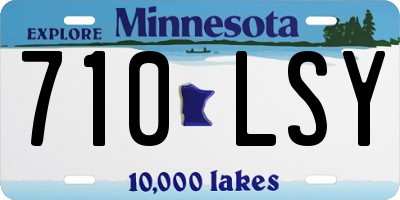 MN license plate 710LSY