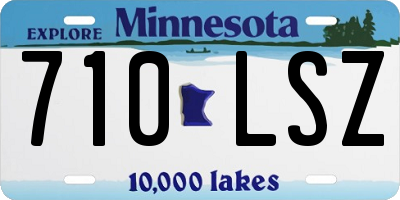 MN license plate 710LSZ