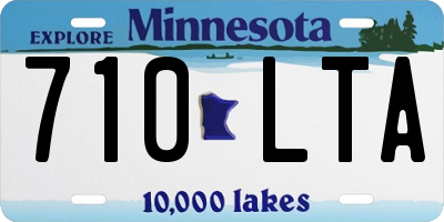 MN license plate 710LTA