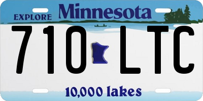 MN license plate 710LTC