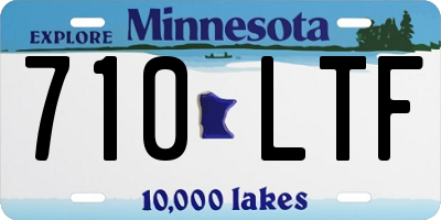 MN license plate 710LTF