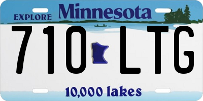 MN license plate 710LTG