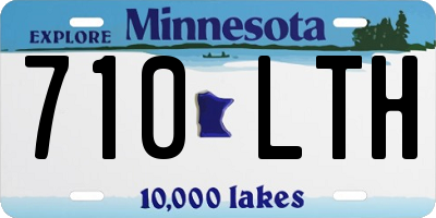 MN license plate 710LTH