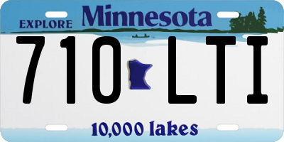 MN license plate 710LTI