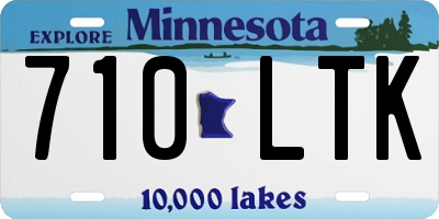 MN license plate 710LTK