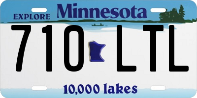 MN license plate 710LTL