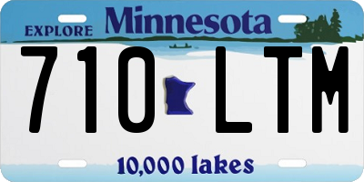 MN license plate 710LTM