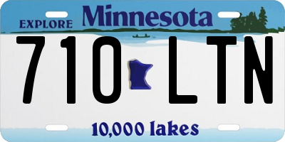 MN license plate 710LTN