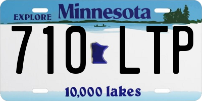 MN license plate 710LTP