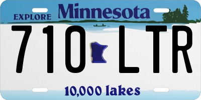 MN license plate 710LTR