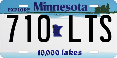 MN license plate 710LTS