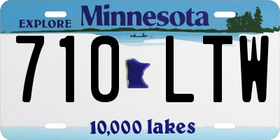 MN license plate 710LTW