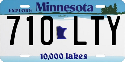 MN license plate 710LTY