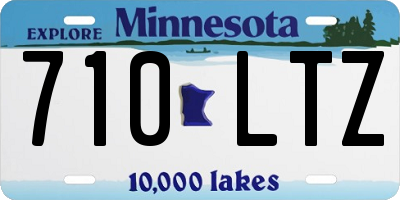 MN license plate 710LTZ