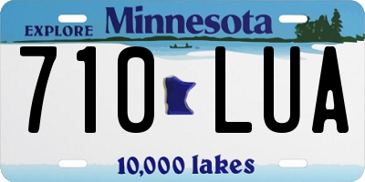 MN license plate 710LUA