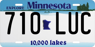 MN license plate 710LUC