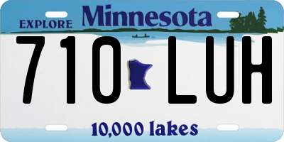 MN license plate 710LUH