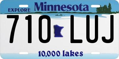 MN license plate 710LUJ