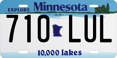 MN license plate 710LUL