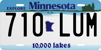 MN license plate 710LUM
