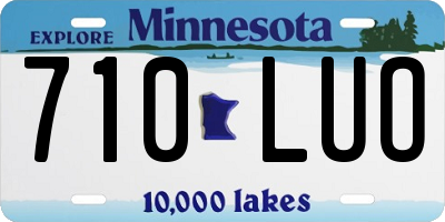 MN license plate 710LUO