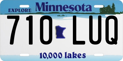 MN license plate 710LUQ