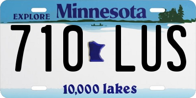 MN license plate 710LUS