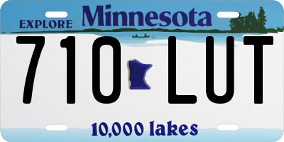 MN license plate 710LUT