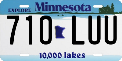 MN license plate 710LUU
