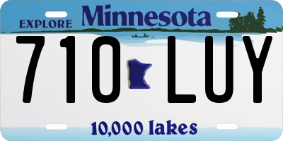 MN license plate 710LUY