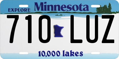 MN license plate 710LUZ