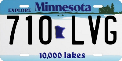 MN license plate 710LVG