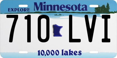 MN license plate 710LVI