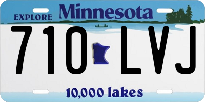 MN license plate 710LVJ