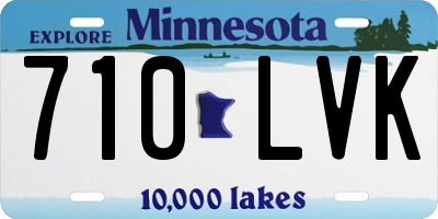MN license plate 710LVK
