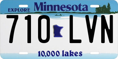 MN license plate 710LVN
