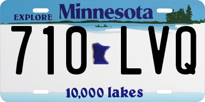 MN license plate 710LVQ