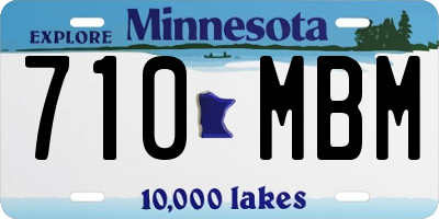 MN license plate 710MBM