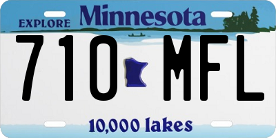 MN license plate 710MFL