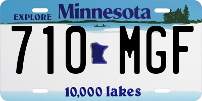 MN license plate 710MGF