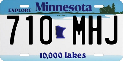 MN license plate 710MHJ