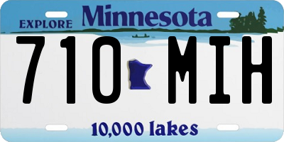 MN license plate 710MIH