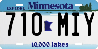 MN license plate 710MIY